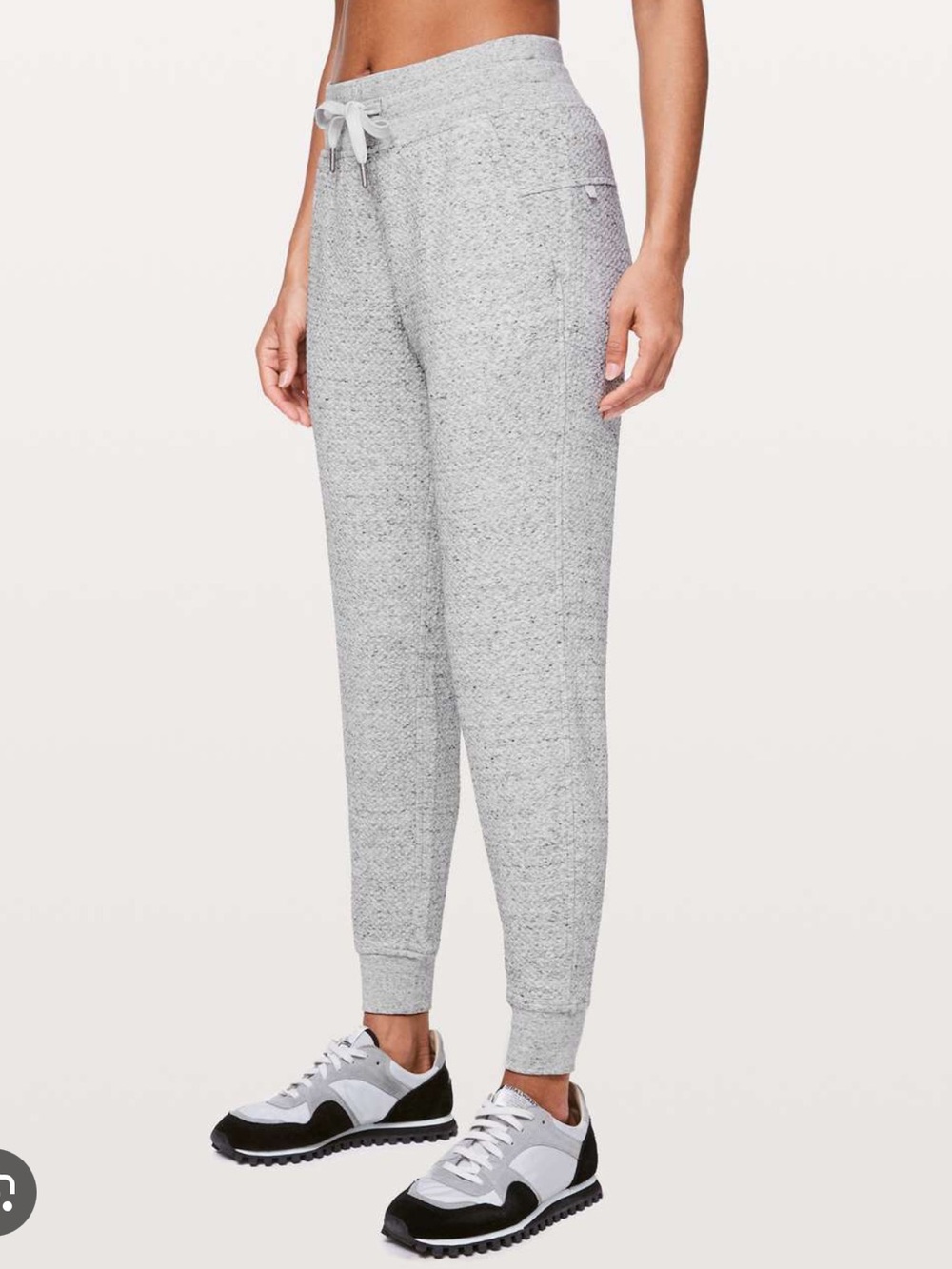 lululemon athletica Heathered Light Grey Joggers